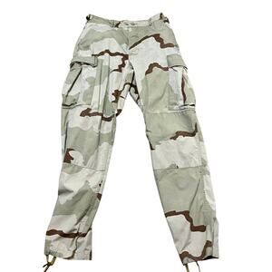 USGI 3-Color Desert DCU Camo Combat BDU Pants Trouser Ripstop Medium Long Cargo